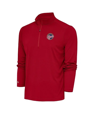 Antigua Men's Red Indiana Fever Tribute Quarter-Zip Sweatshirt