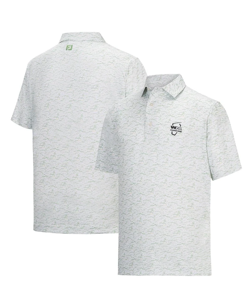 FootJoy Men's White Wm Phoenix Open ProDry All Over Print Polo Shirt