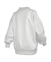 Pressbox Women's Heather Gray Tennessee Volunteers Reversible Sweatshirt