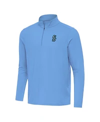 Antigua Men's Powder Blue Seattle Mariners Intent Quarter-Zip Sweatshirt