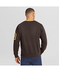 Darius Rucker Collection by Fanatics Men's Brown San Diego Padres Washed Crew Neck Pullover Sweatshirt
