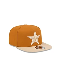 New Era Men's Brown/Light Beige Dallas Cowboys Two-Tone Color Pack A-Frame 9FIFTY Snapback Hat