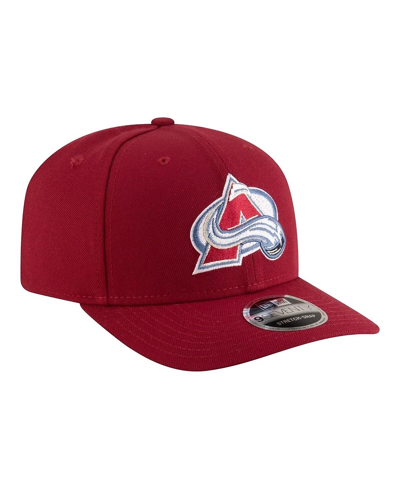 New Era Men's Burgundy Colorado Avalanche 9SEVENTY Stretch-Snap Adjustable Hat