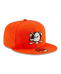 New Era Men's Orange Anaheim Ducks Core 59FIFTY Fitted Hat
