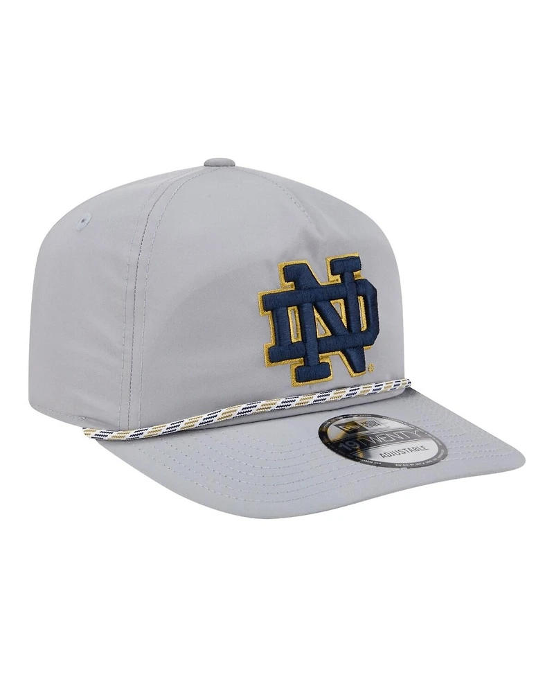 New Era Men's Gray Notre Dame Fighting Irish 19TWENTY Adjustable Hat