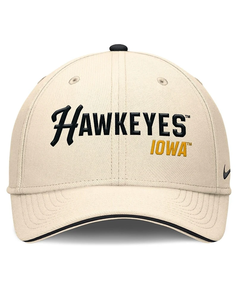 Nike Men's Natural Iowa Hawkeyes 2026 Primetime Swooshflex Hat