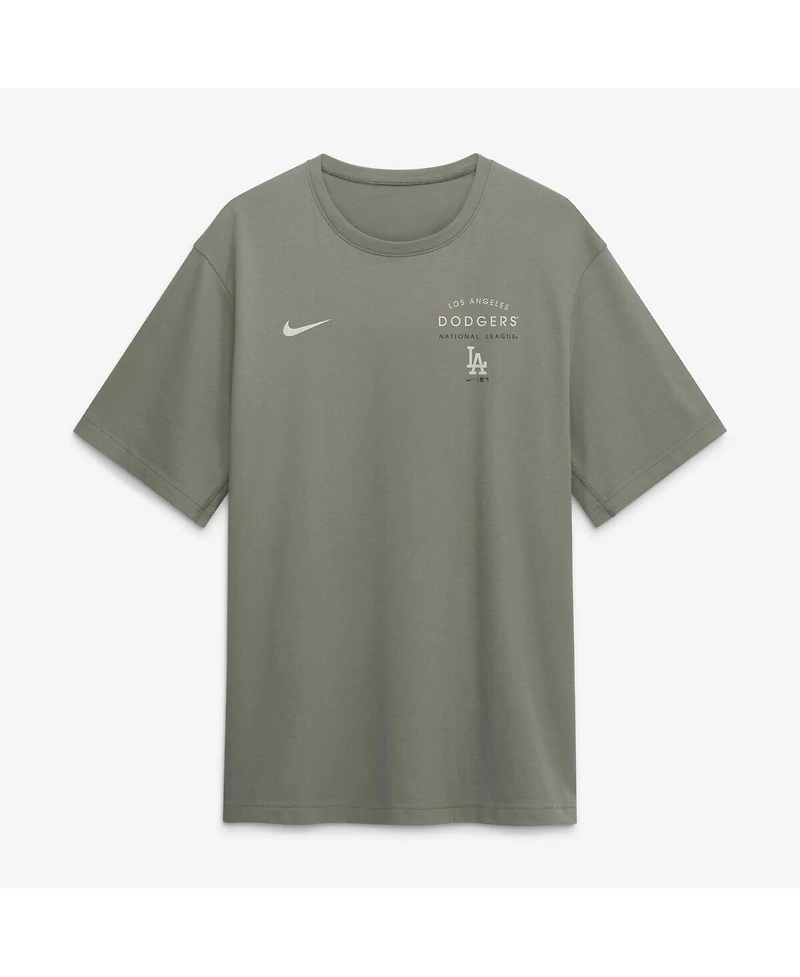 Nike Men's Olive Los Angeles Dodgers Dri-fit Primary T-Shirt
