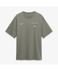 Nike Men's Olive Los Angeles Dodgers Dri-fit Primary T-Shirt