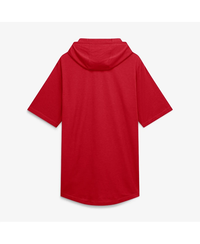 Nike Men's Red St. Louis Cardinals Arched Wordmark Tri-Blend Hooded T-Shirt