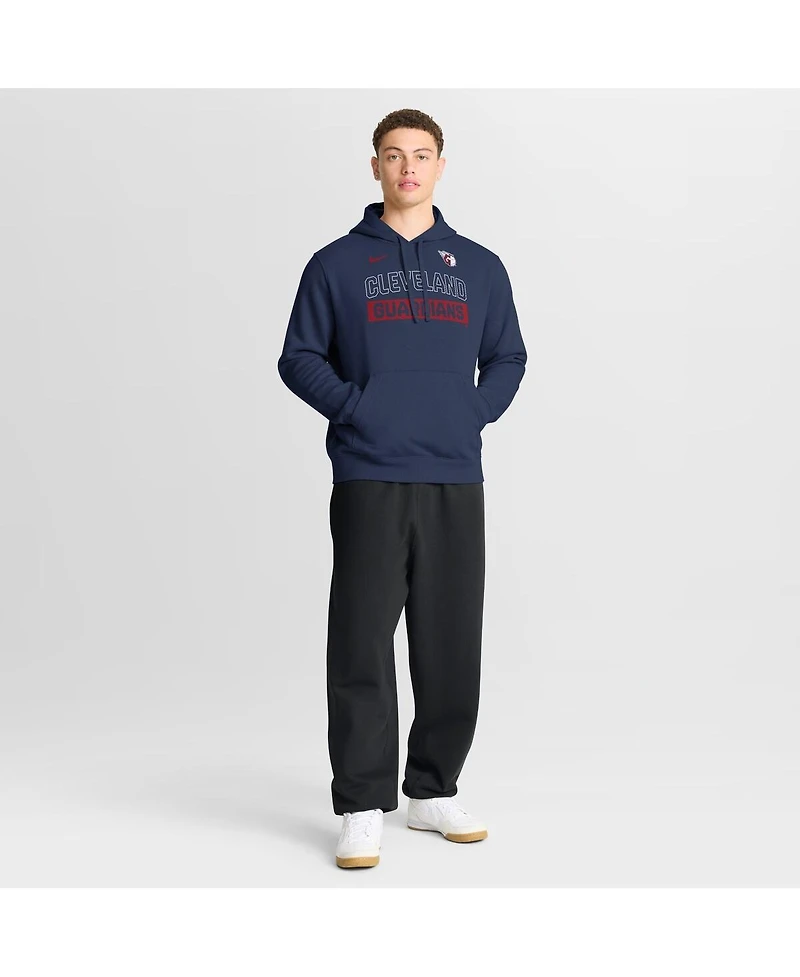 Nike Men's Navy Cleveland Guardians Primetime Club Hoodie