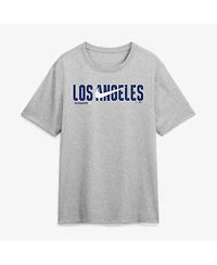 Nike Men's Heather Gray Los Angeles Dodgers Swoosh Legend Dri-fit T-Shirt