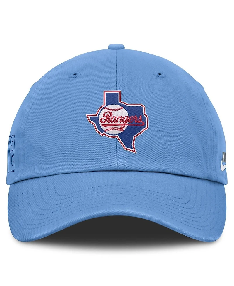 Nike Men's Light Blue Texas Rangers Cooperstown Club Adjustable Hat