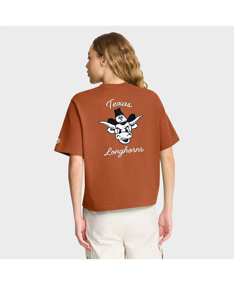 Nike Women's Texas Orange Longhorns Legacy Pocket Boxy T-Shirt