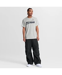 Jordan Men's Gray Michigan Wolverines Sideline Legend Dri-fit T-Shirt