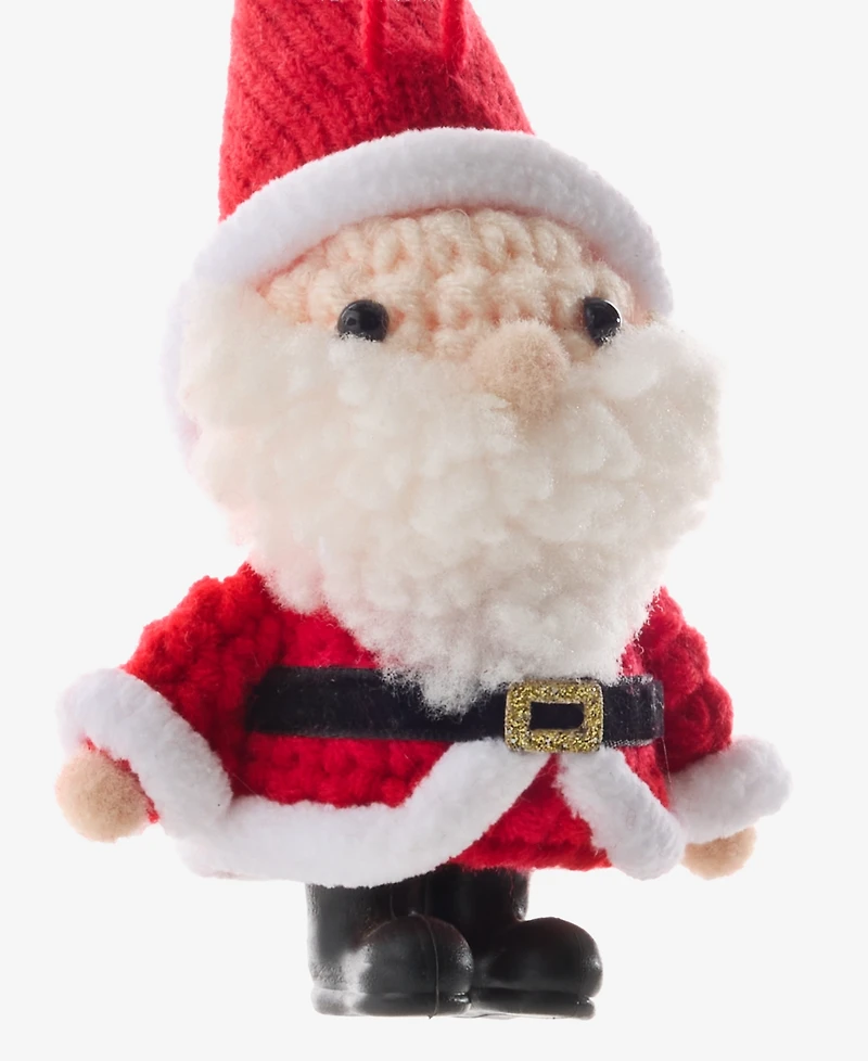 Holiday Lane Christmas Cheer Nit Crochet Santa Ornament, Macy's Exclusive