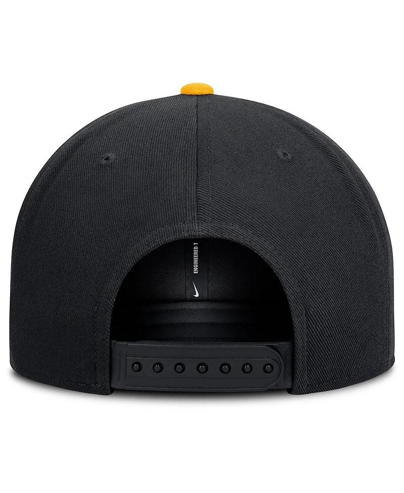 Nike Men's Black/Gold Pittsburgh Pirates Primetime Pro Dri-fit Snapback Hat