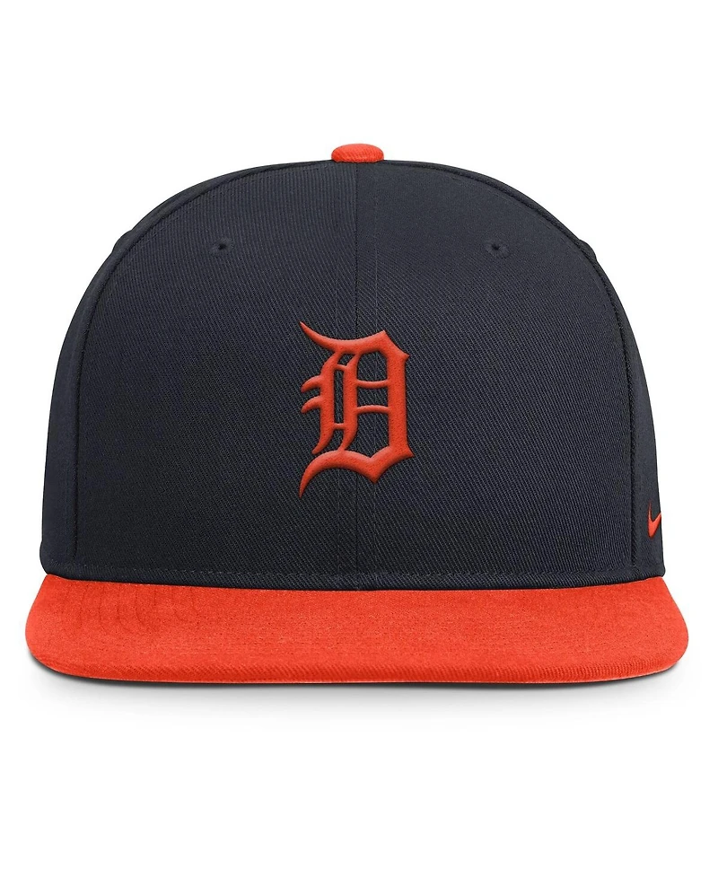 Nike Men's Navy/Orange Detroit Tigers Primetime Pro Dri-fit Snapback Hat