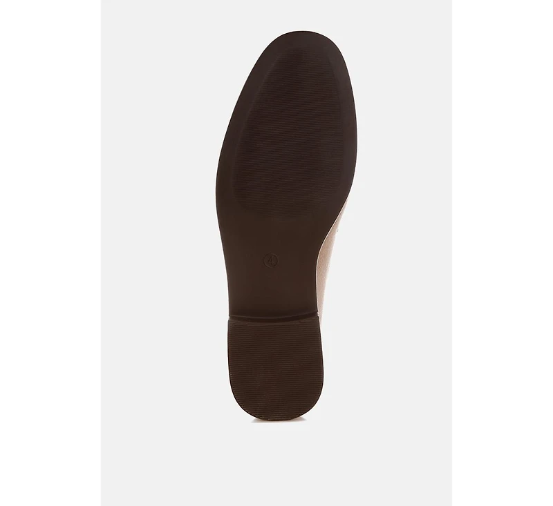 London Rag Women's Fhalko Penny Strap Low Block Heel Loafers