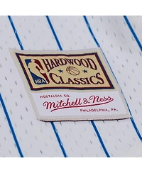 Mitchell & Ness Men's White Minnesota Timberwolves Head Coach Pinstripe Mesh Full-Button Baseball Jersey