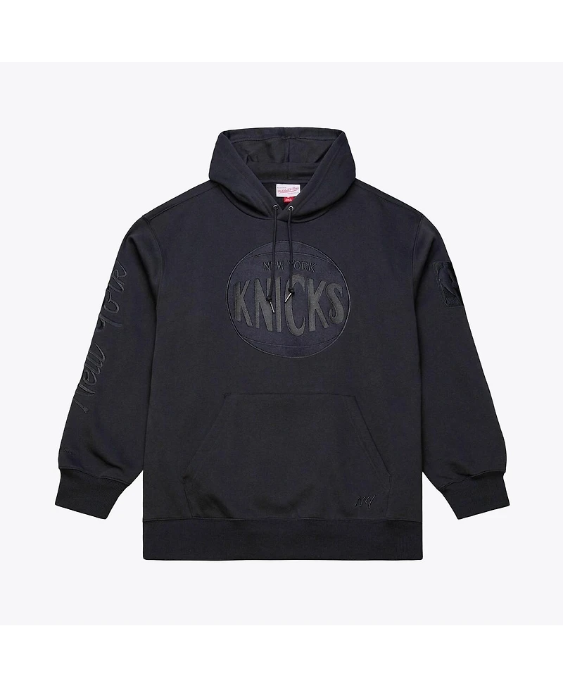 Mitchell & Ness Men's Black New York Knicks Phantom Fleece Hoodie