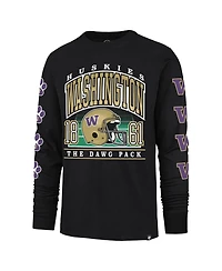 '47 Brand Men's Black Washington Huskies Go Big Long Sleeve T-Shirt