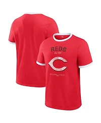 Darius Rucker Collection by Fanatics Men's Red Cincinnati Reds Washed Ringer T-Shirt