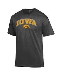Champion Men's Charcoal Iowa Hawkeyes Arch Over Logo T-Shirt