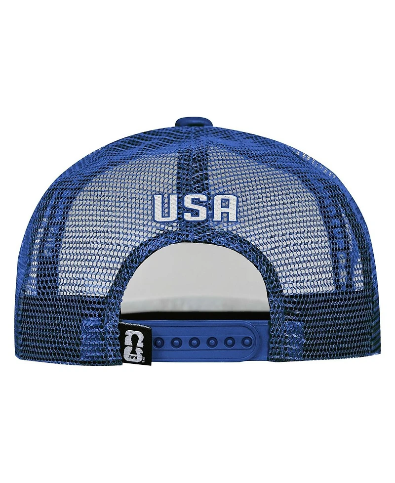 Outerstuff Men's White/Royal Usmnt Defender Adjustable Trucker Hat