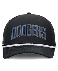 Nike Men's Black Los Angeles Dodgers Cooperstown Collection Rise Adjustable Hat