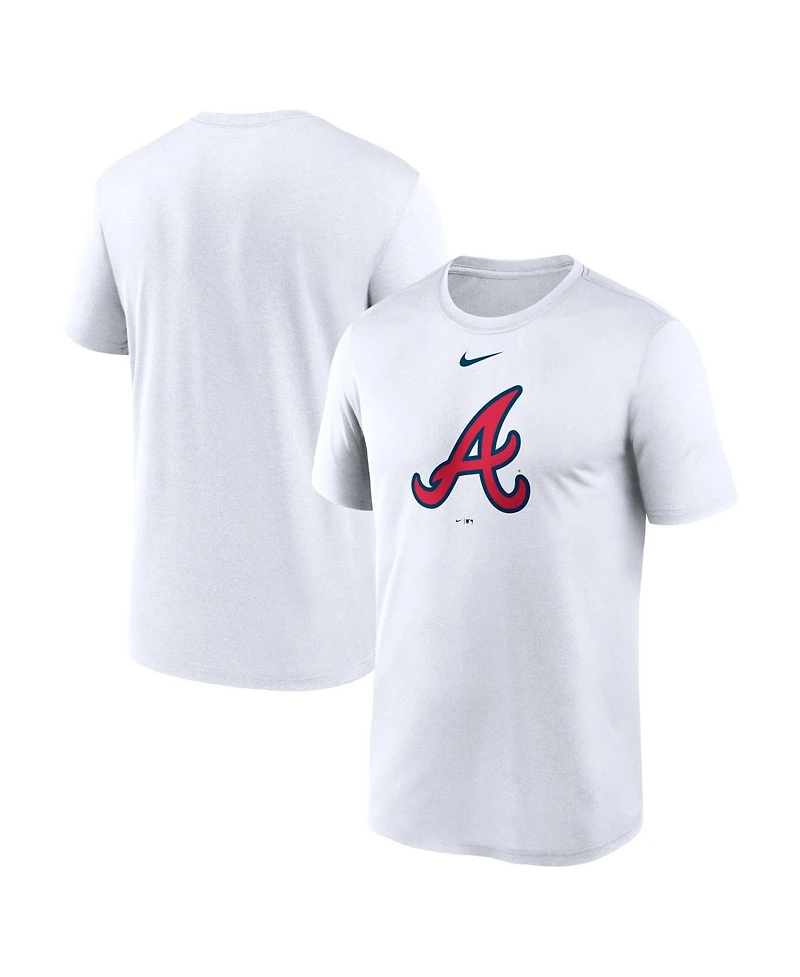 Nike Men's White Atlanta Braves Legend Dri-fit T-Shirt