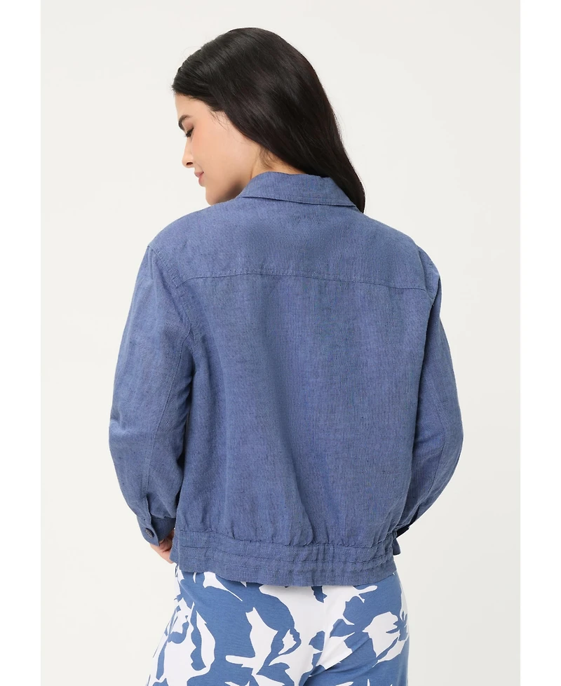 Olsen Women's Linen-Cotton Jacket