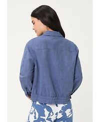 Olsen Women's Linen-Cotton Jacket