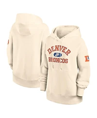Nike Women's Natural Denver Broncos Oversized Legacy Phoenix Hoodie