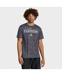 Nike Men's Black Atlanta Braves Velocity Dri-fit T-Shirt