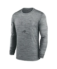 Nike Men's Gray Buffalo Bills Sideline Offensive Transition Velocity Dri-fit Long Sleeve T-Shirt