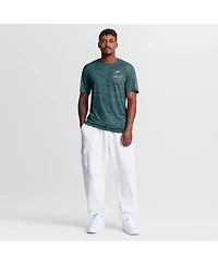 Nike Men's Midnight Green Philadelphia Eagles Sideline Double Covered Dri-fit Velocity T-Shirt