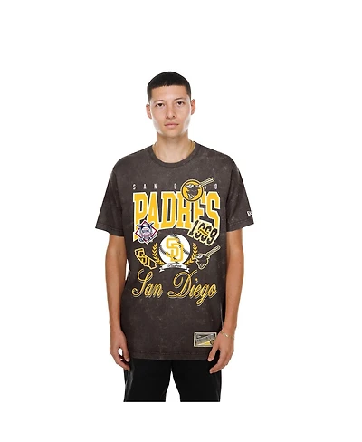 New Era Men's Brown San Diego Padres Mineral Wash T-Shirt