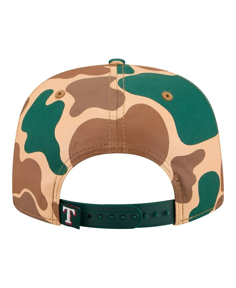 New Era Men's Camo Texas Rangers Duck 19TWENTY Adjustable Hat