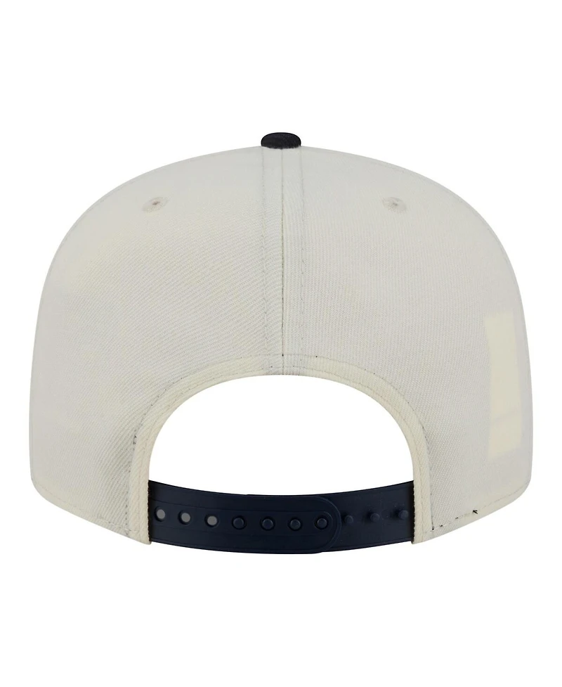 New Era Men's Cream/Navy Boston Red Sox Localized 9FIFTY Snapback Hat