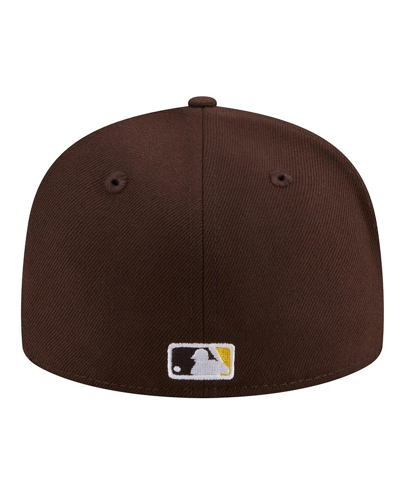 New Era Men's Brown San Diego Padres Hidden Hit 59FIFTY Fitted Hat