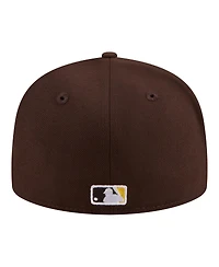 New Era Men's Brown San Diego Padres Hidden Hit 59FIFTY Fitted Hat