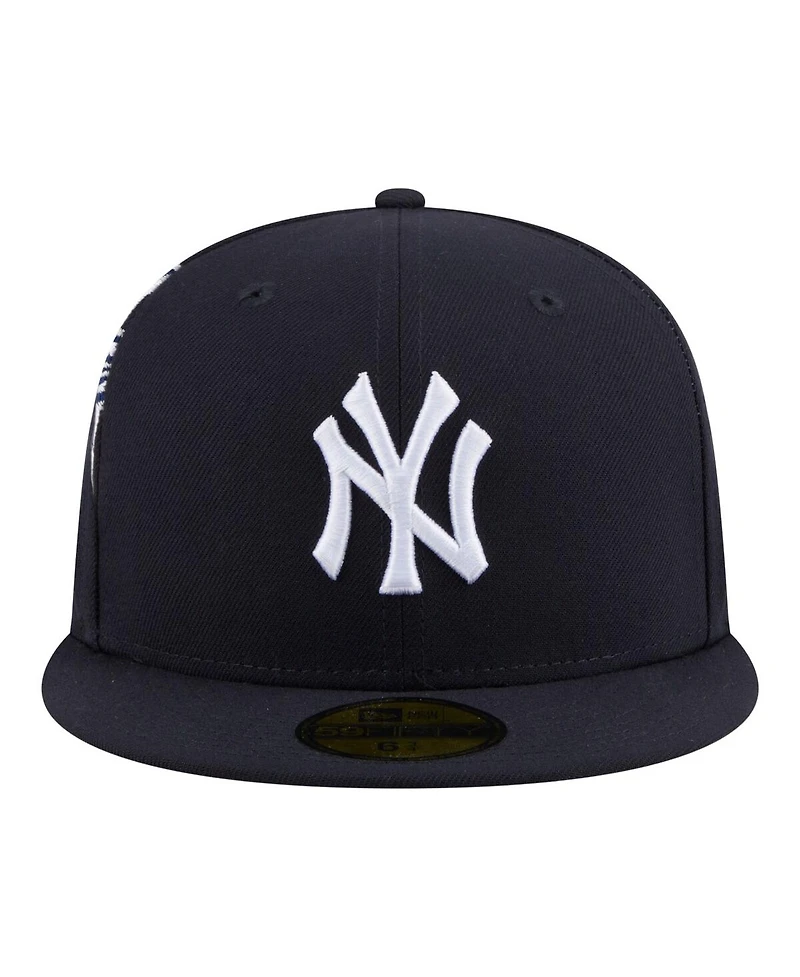 New Era Men's Navy York Yankees Hidden Hit 59FIFTY Fitted Hat