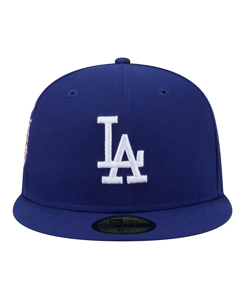 New Era Men's Royal Los Angeles Dodgers Hidden Hit 59FIFTY Fitted Hat