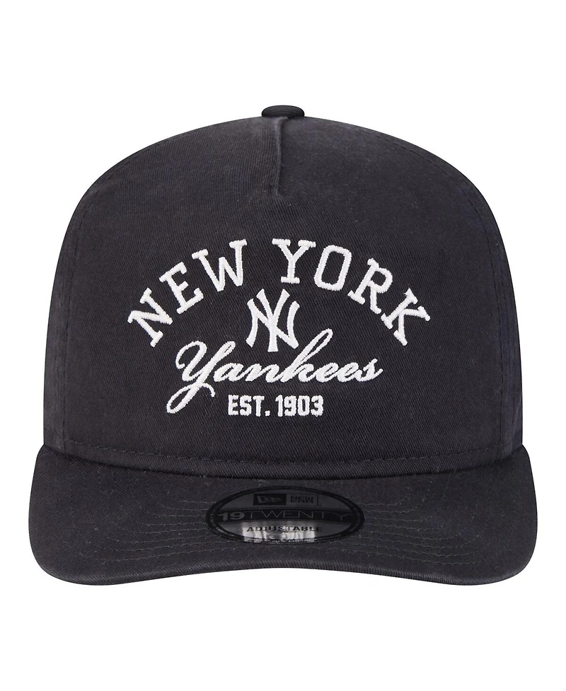 New Era Men's Navy New York Yankees Stacked 19TWENTY Adjustable Hat