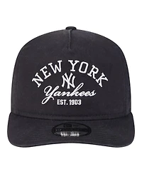 New Era Men's Navy New York Yankees Stacked 19TWENTY Adjustable Hat
