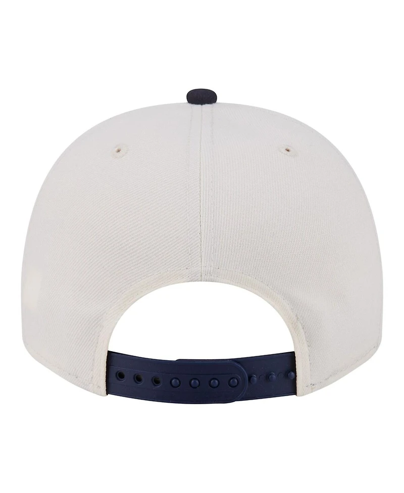 New Era Men's Cream New York Yankees Throwback Tri-Hit A-Frame 9FIFTY Adjustable Hat