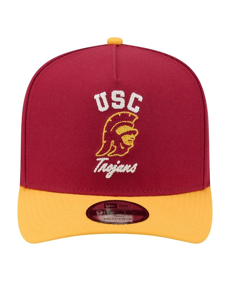 New Era Men's Cardinal/Gold Usc Trojans Two-Tone Arched 9FIFTY Snapback Hat
