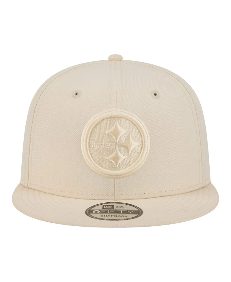 New Era Men's Cream Pittsburgh Steelers Colorpack 9FIFTY Snapback Hat