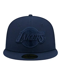 New Era Men's Navy Los Angeles Lakers Tonal Color Pack 59FIFTY Fitted Hat