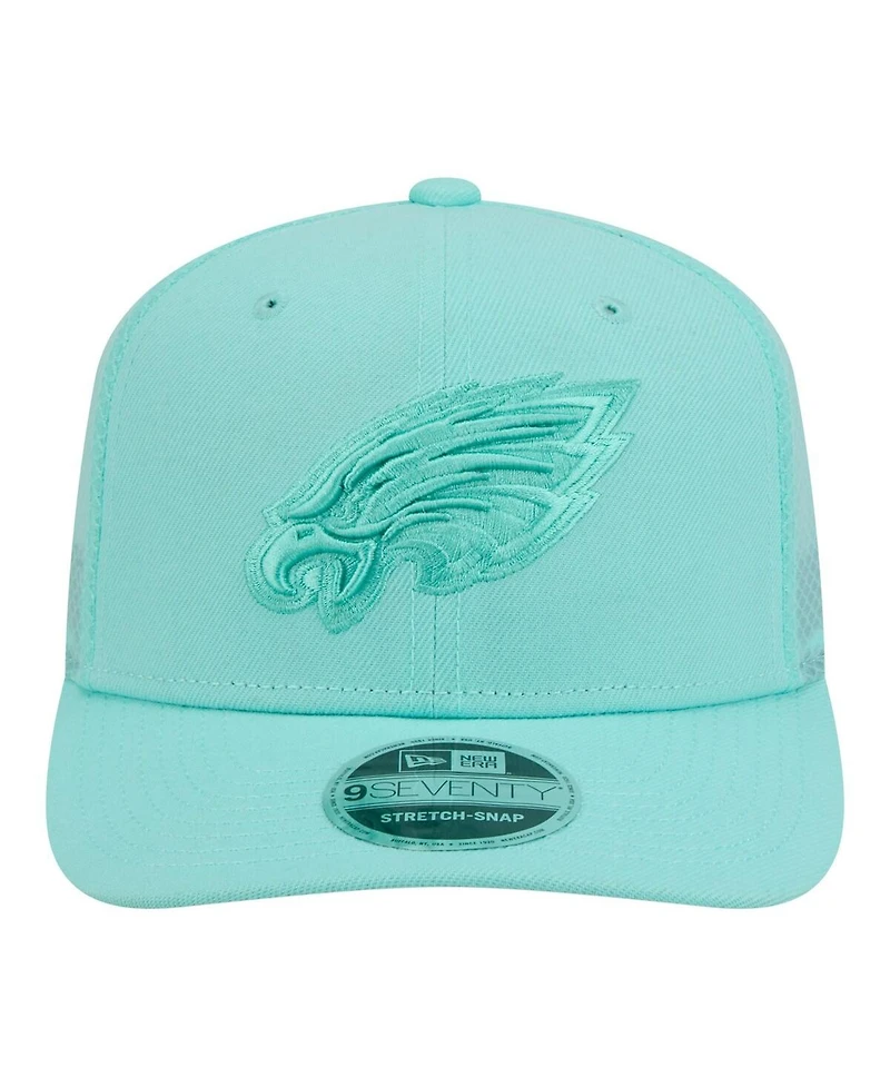 New Era Men's Turquoise Philadelphia Eagles Color Pack 9SEVENTY Adjustable Hat
